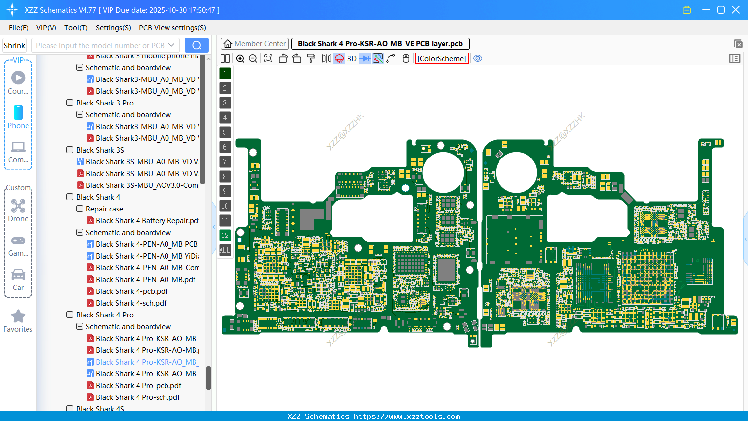 Xiaomi Black Shark 4 Pro-KSR-AO_MB_VE PCB Layer